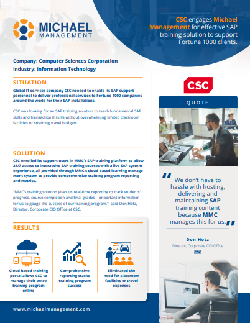 SAP training success story from csc