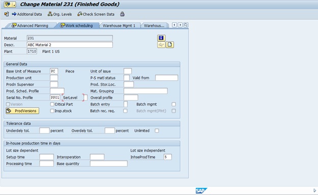 sap business one serial number management