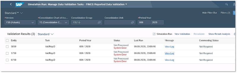 SAP system