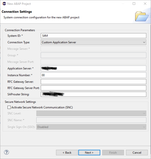 Connect to an SAP System