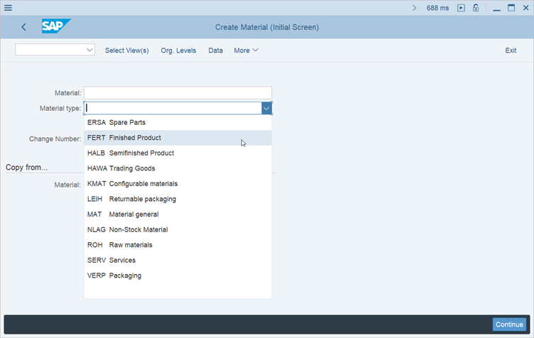 Material Types In SAP Materials Management